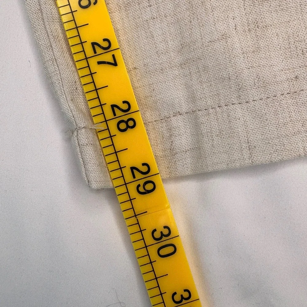 Coofandy Pants Cotton Blend Vacation Cruise Resortwear Boho Beige Men's Large